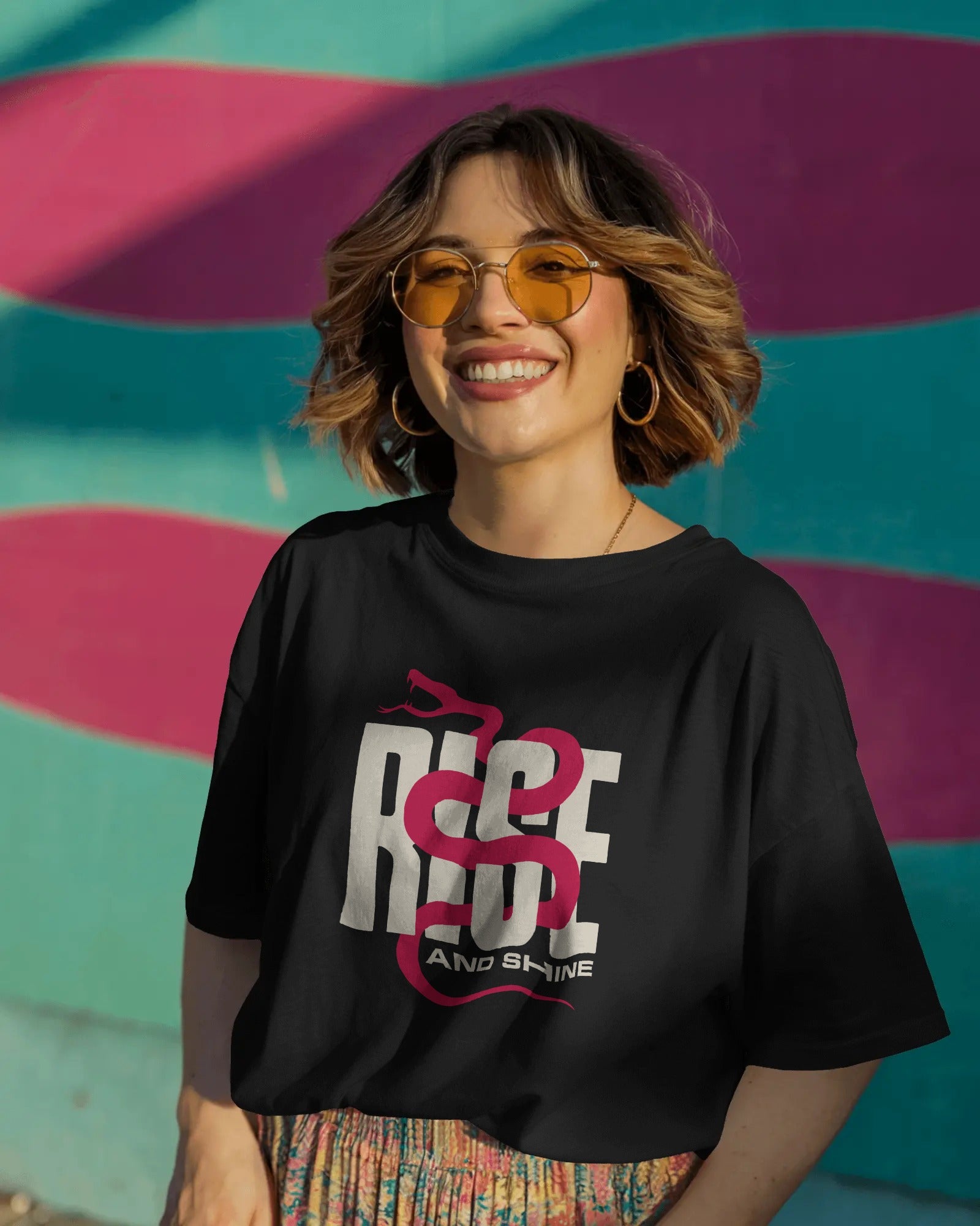 Rise and Shine – Effortless Oversized Streetwear Tee